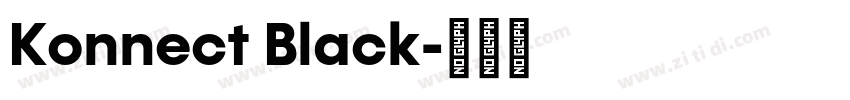 Konnect Black字体转换